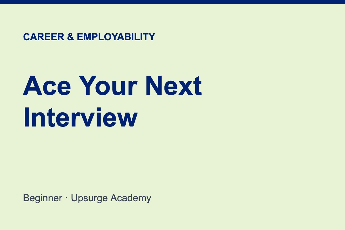 Ace Your Next Interview
