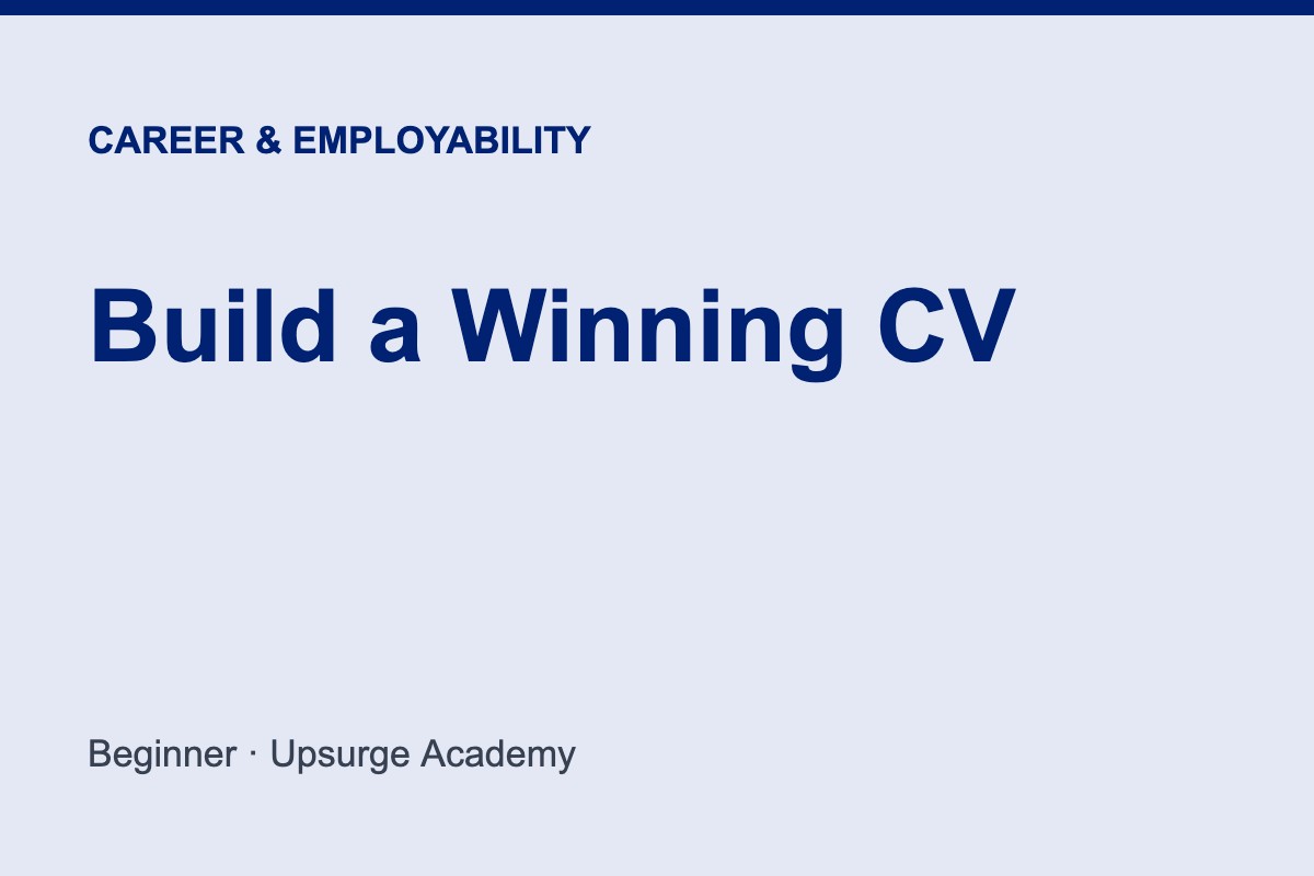 Build a Winning CV